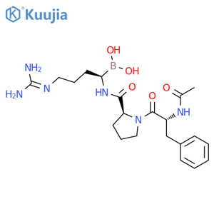 L-Prolinamide,N-acetyl-D-phenylalanyl-N-[(1R)-4-[(aminoiminomethyl)amino]-1-boronobutyl]-(9CI) structure
