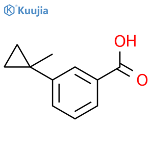 3-(1-methylcyclopropyl)benzoic acid structure