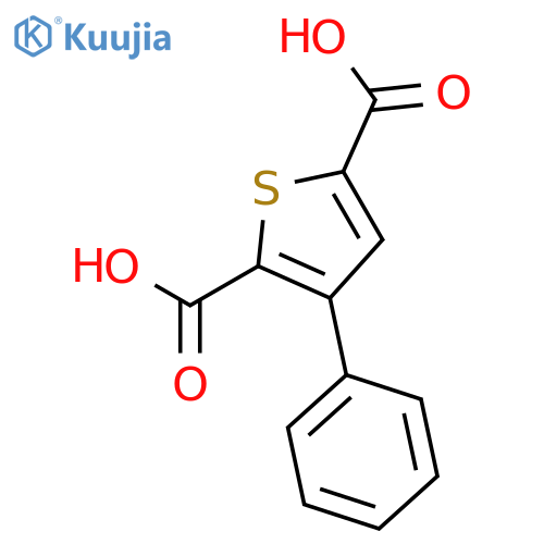 3-Phenylthiophene-2,5-dicarboxylic acid structure