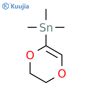 Stannane, (5,6-dihydro-1,4-dioxin-2-yl)trimethyl- structure