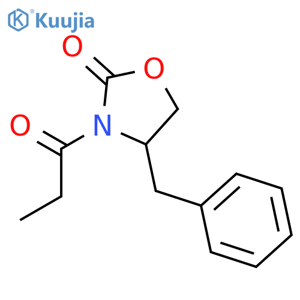 (4R)-4-benzyl-3-propanoyl-1,3-oxazolidin-2-one structure