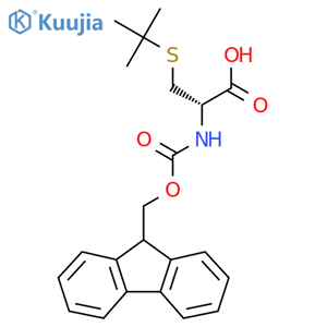 Fmoc-d-cys(tbu)-oh structure