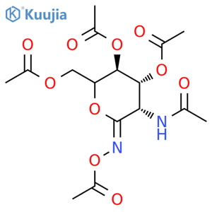 2-Acetamido-2-deoxy-D-gluconhydroximo-1,5-lactone 1,3,4,6-tetraacetate structure