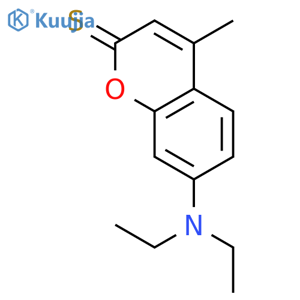 2H-1-Benzopyran-2-thione, 7-(diethylamino)-4-methyl- structure