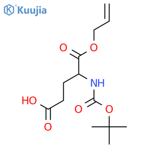 Boc-L-glutamic acid gamma-allyl ester structure