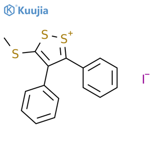 1,2-Dithiol-1-ium, 3-(methylthio)-4,5-diphenyl-, iodide structure