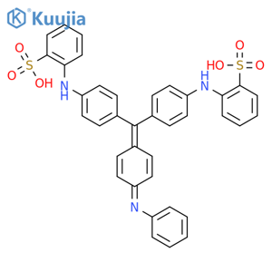 Benzenesulfonic acid,[[4-[[4-(phenylimino)-2,5-cyclohexadien-1-ylidene][4-[(sulfophenyl)amino]phenyl]methyl]phenyl]amino]- structure