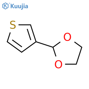 2-(Thiophen-3-yl)-1,3-dioxolane structure