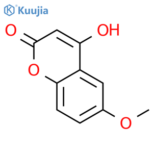 4-Hydroxy-6-methoxy-2H-chromen-2-one structure