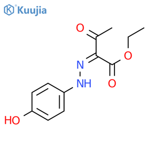 Butanoic acid, 2-[(4-hydroxyphenyl)hydrazono]-3-oxo-, ethyl ester structure