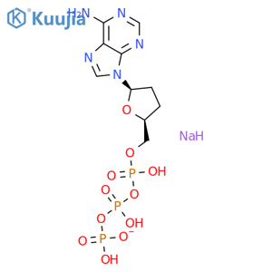 Adenosine5'-(tetrahydrogen triphosphate), 2',3'-dideoxy-, disodium salt (9CI) structure