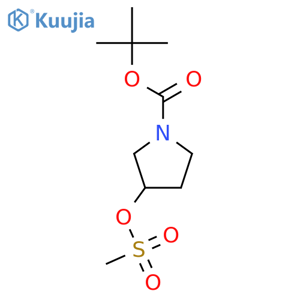 (S)-1-BOC-3-Methanesulfonyloxypyrrolidine structure