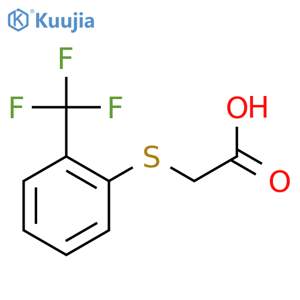 Acetic acid,2-[[2-(trifluoromethyl)phenyl]thio]- structure