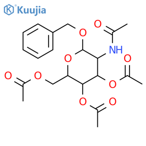 Benzyl 2-Acetamido-3,4,6-tri-O-acetyl-2-deoxy-b-D-glucopyranoside structure