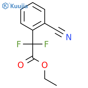 ethyl 2-(2-cyanophenyl)-2,2-difluoroacetate structure