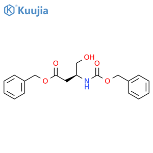 Butanoic acid, 4-hydroxy-3-[[(phenylmethoxy)carbonyl]amino]-, phenylmethyl ester, (3S)- structure