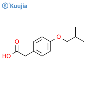 2-4-(2-methylpropoxy)phenylacetic acid structure