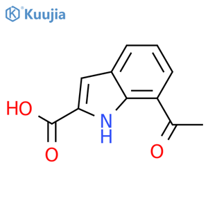 7-Acetyl-1H-indole-2-carboxylic acid structure