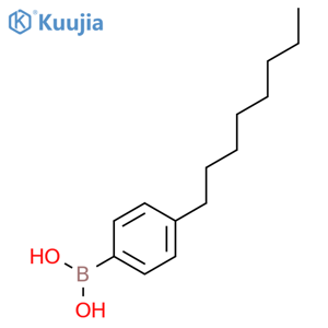 Boronic acid,B-(4-octylphenyl)- structure