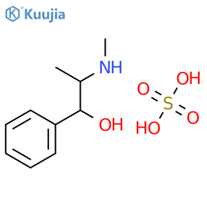 2-(Methylamino)-1-phenylpropan-1-ol sulfate structure