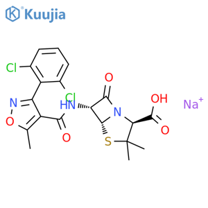 Dicloxacillin Sodium hydrate structure