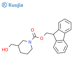 1-FMoc-3-(hydroxyMethyl)piperidine structure