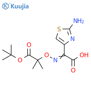 4-Thiazoleacetic acid, 2-amino-α-[[2-(1,1-dimethylethoxy)-1,1-dimethyl-2-oxoethoxy]imino]- structure