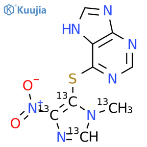 Azathioprine-13C4 structure