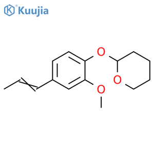 2H-Pyran, tetrahydro-2-[2-methoxy-4-(1-propen-1-yl)phenoxy]- structure