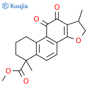 Phenanthro[1,2-b]furan-6-carboxylicacid, 1,2,6,7,8,9,10,11-octahydro-1,6-dimethyl-10,11-dioxo-, methyl ester structure