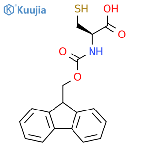 (((9H-Fluoren-9-yl)methoxy)carbonyl)-L-cysteine structure