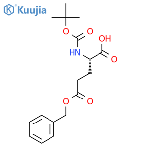 (2S)-5-benzyloxy-2-(tert-butoxycarbonylamino)-5-oxo-pentanoic acid structure