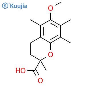 (S)-6-Methoxy-2,5,7,8-tetramethylchroman-2-carboxylic acid structure