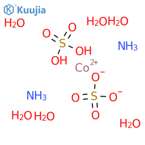 Ammonium cobalt(II) sulfate hexahydrate structure