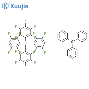 Triphenylmethylium tetrakis(perfluorophenyl)borate structure