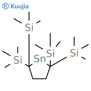 Silane, 2,5-stannolanediylidenetetrakis[trimethyl- structure