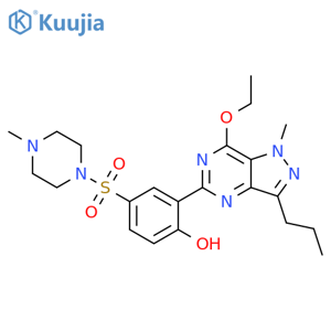 Phenol, 2-(7-ethoxy-1-methyl-3-propyl-1H-pyrazolo[4,3-d]pyrimidin-5-yl)-4-[(4-methyl-1-piperazinyl)sulfonyl]- structure