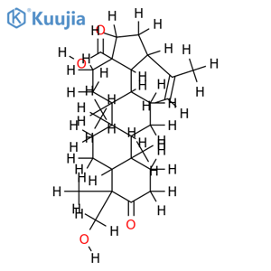 23-hydroxy-3-oxo-20(29)-lupen-28-oic acid structure