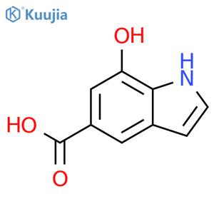 7-hydroxy-1H-indole-5-carboxylic acid structure