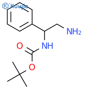 (S)-Tert-Butyl (2-amino-1-phenylethyl)carbamate structure