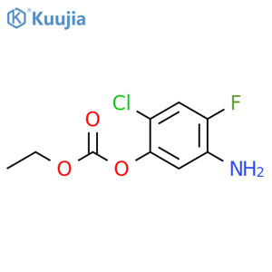 Carbonic acid, 5-amino-2-chloro-4-fluorophenyl ethyl ester structure