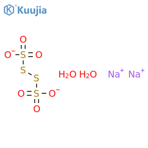 Tetrathionic acid, disodium salt, dihydrate structure