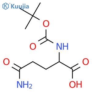 tert-Butoxycarbonyl-L-glutamine structure