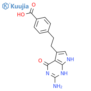 4-2-(2-Amino-4,7-dihydro-4-oxo-3H-pyrrolo2,3-dpyrimidin-5-yl)ethylbenzoic Acid structure