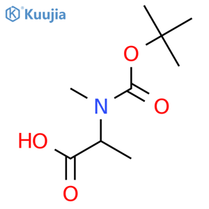 2-((Tert-Butoxycarbonyl)(methyl)amino)propanoic acid structure