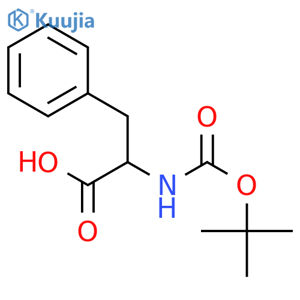 (2S)-2-(tert-butoxycarbonylamino)-3-phenyl-propanoic acid structure