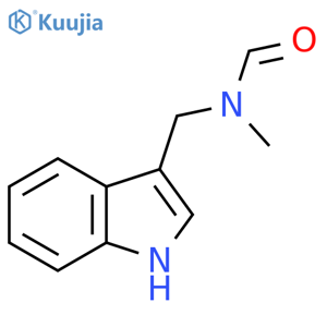 Formamide, N-(1H-indol-3-ylmethyl)-N-methyl- structure