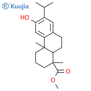 1-Phenanthrenecarboxylicacid, 1,2,3,4,4a,9,10,10a-octahydro-6-hydroxy-1,4a-dimethyl-7-(1-methylethyl)-,methyl ester, (1R,4aS,10aR)- structure