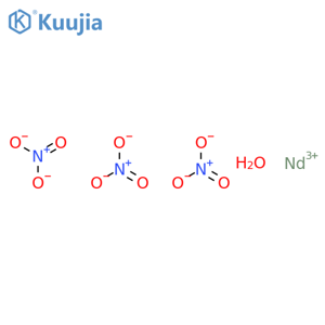 Neodymium(III) nitrate hydrate structure