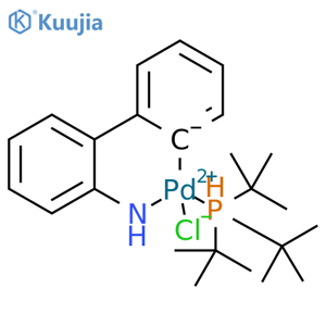 Chloro(tri-tert-butylphosphine)-2-(2-aminobiphenyl)palladium(II) structure